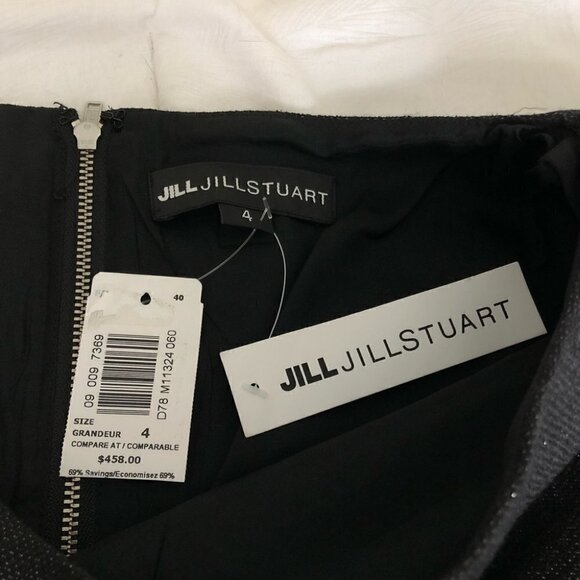 𝅺nwt Jill Stuart Dark Grey Cocktail Dress - Picture 7 of 13